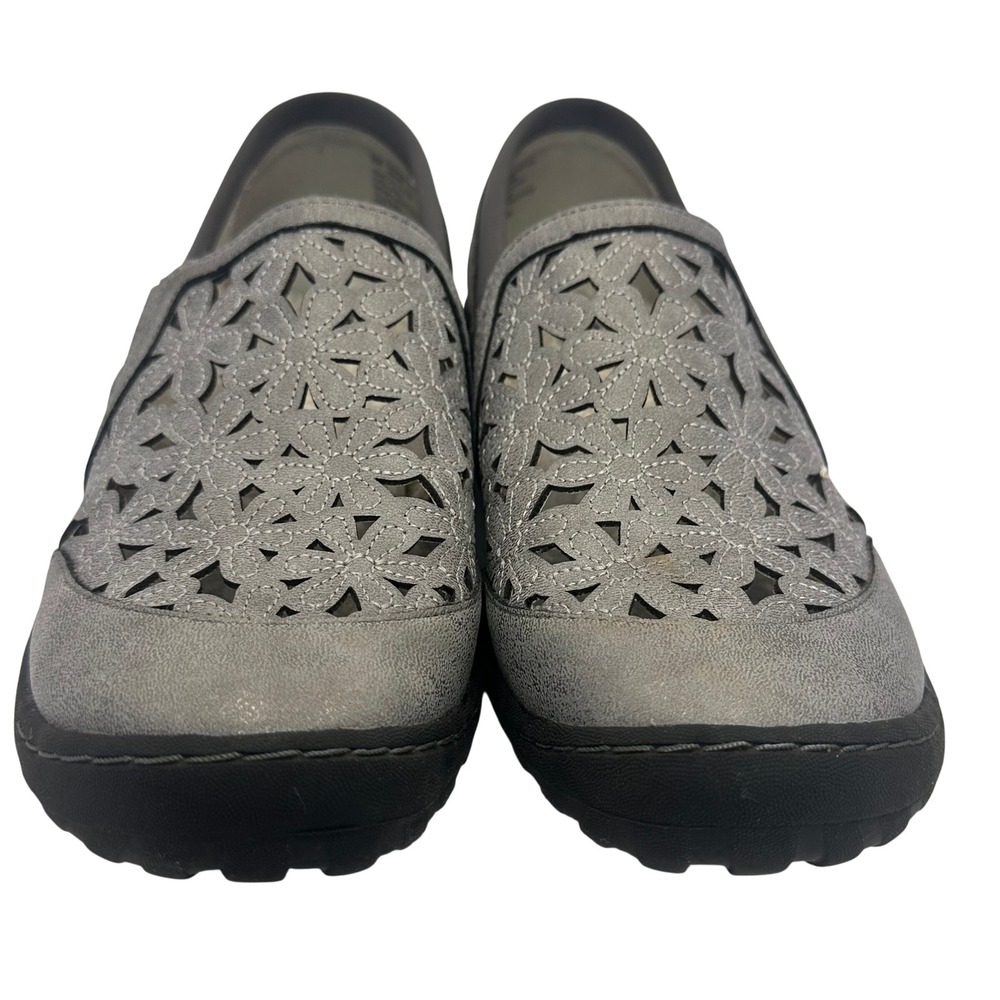 JBU by Jambu Wildflower Moc Grey Floral Laser Cut Slip On Shoes Comfort walk 8M - Picture 4 of 13